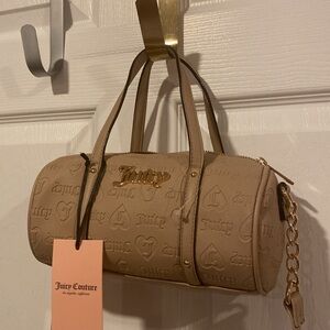 BNWT JUICY COUTURE Bestsellers Mini Barrel Crossbody Bag in Cafe Brown